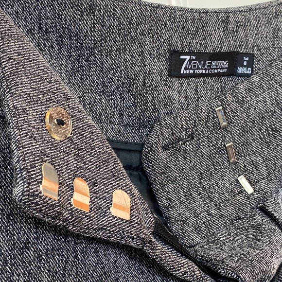 New York & Company 7th Avenue Design Studio Wide-leg Career Slacks - 8 Tall - Picture 6 of 7